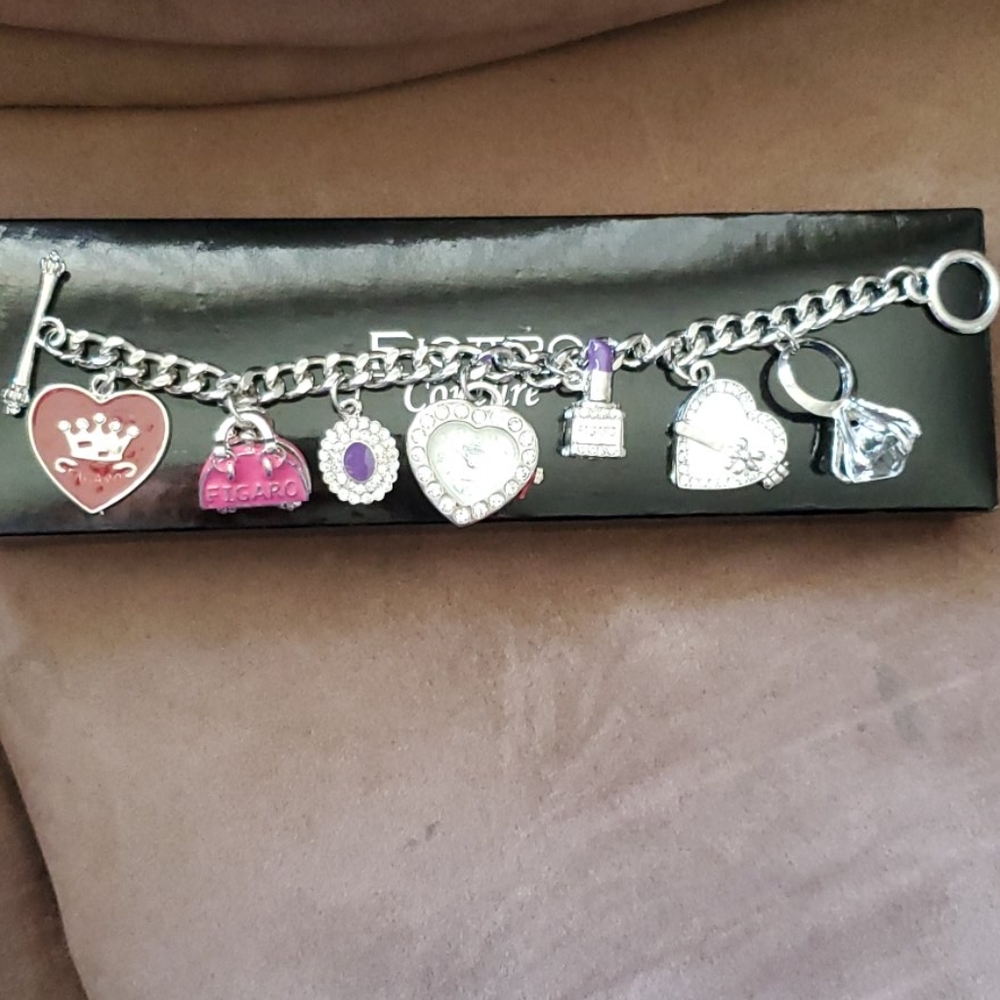 Figaro Couture Charm Bracelet Watch
